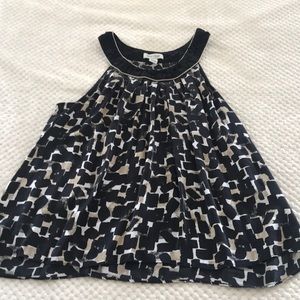 White House Black Market round neck blouse